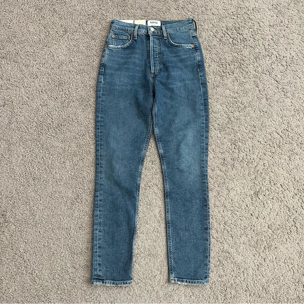 Agolde Jeans Womens Size 24 Nico High Rise Slim Fit Denim